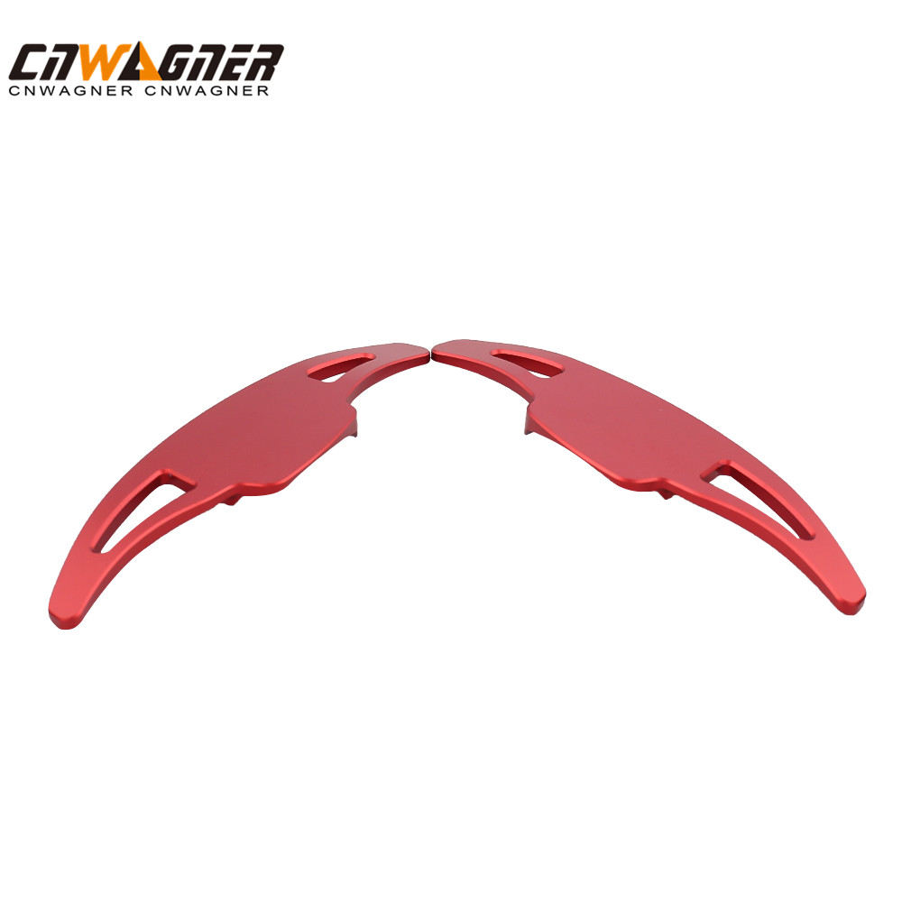 CNWAGNER Aluminum Car-styling Shift Paddle DSG Paddle Extension Red for Golf 7 Tiguan