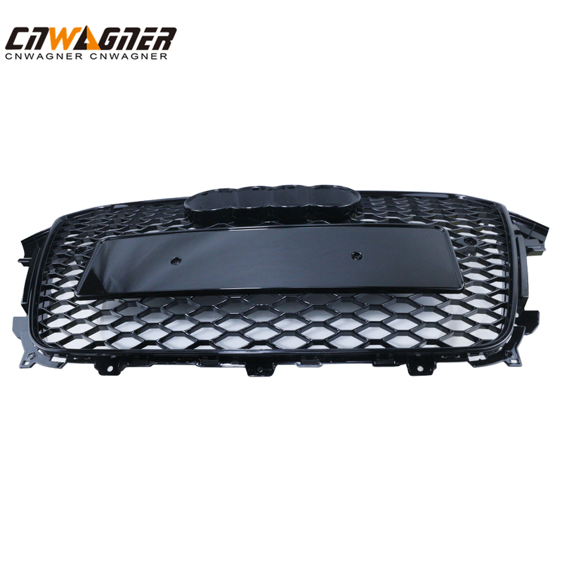 CNWAGNER Custom Glossy Black Car Grills Mesh Front Bumper Car Grille Mesh Front Car Grille Guard for Audi B8.5