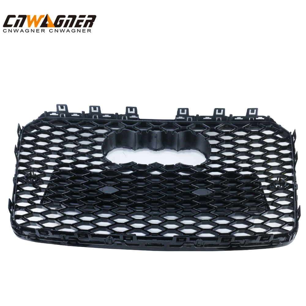 CNWAGNER Custom Glossy Black Car Grills Mesh Front Bumper Car Grille Mesh Front Car Grille Guard for Audi A5 2013