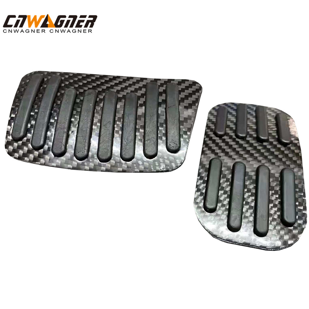 CNWAGNER Carbon Fiber Car Clutch And Brake Pedal Pads For Toyota CHR Yize