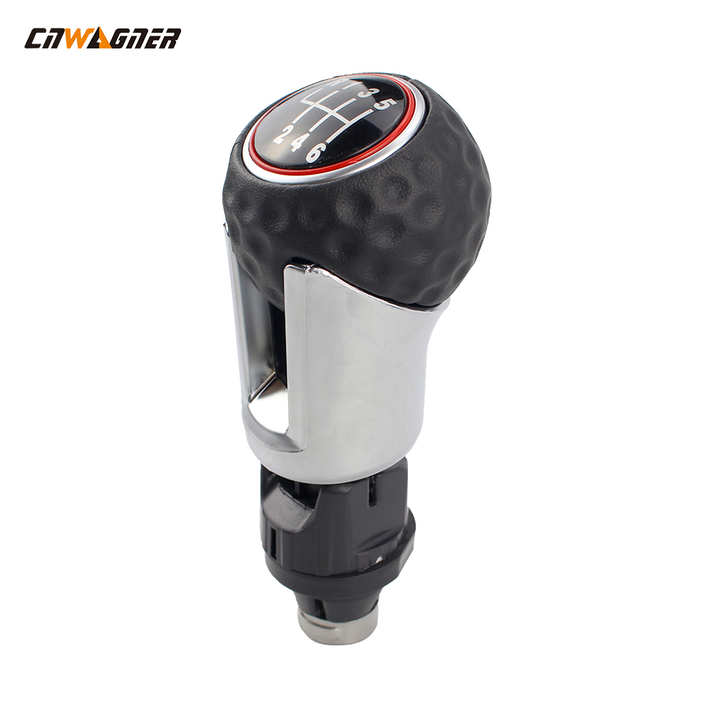 Car Gear Shifting High-quality Carbon Fiber Material Shift Knob 6 Speed Suitable for Golf 7 Shift Lever