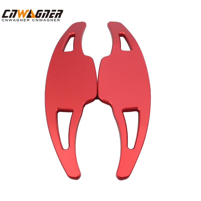CNWAGNER Aluminum Car-styling Shift Paddle DSG Paddle Extension Red for Golf 7 Tiguan
