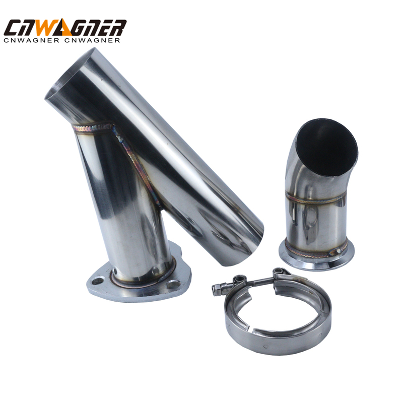 CNWAGNER Stainless Steel Motorcycle Exhaust Exhaust Pipe Curling for Universal Motorcycle