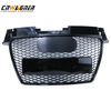CNWAGNER Custom Glossy Black Car Grills Mesh Front Bumper Car Grille Mesh Front Car Grille Guard for Audi TT