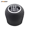 Precise custom design is suitable for Knob 5/6 variable speed type automatic leather perforated automobile gear shift knob for Fiat